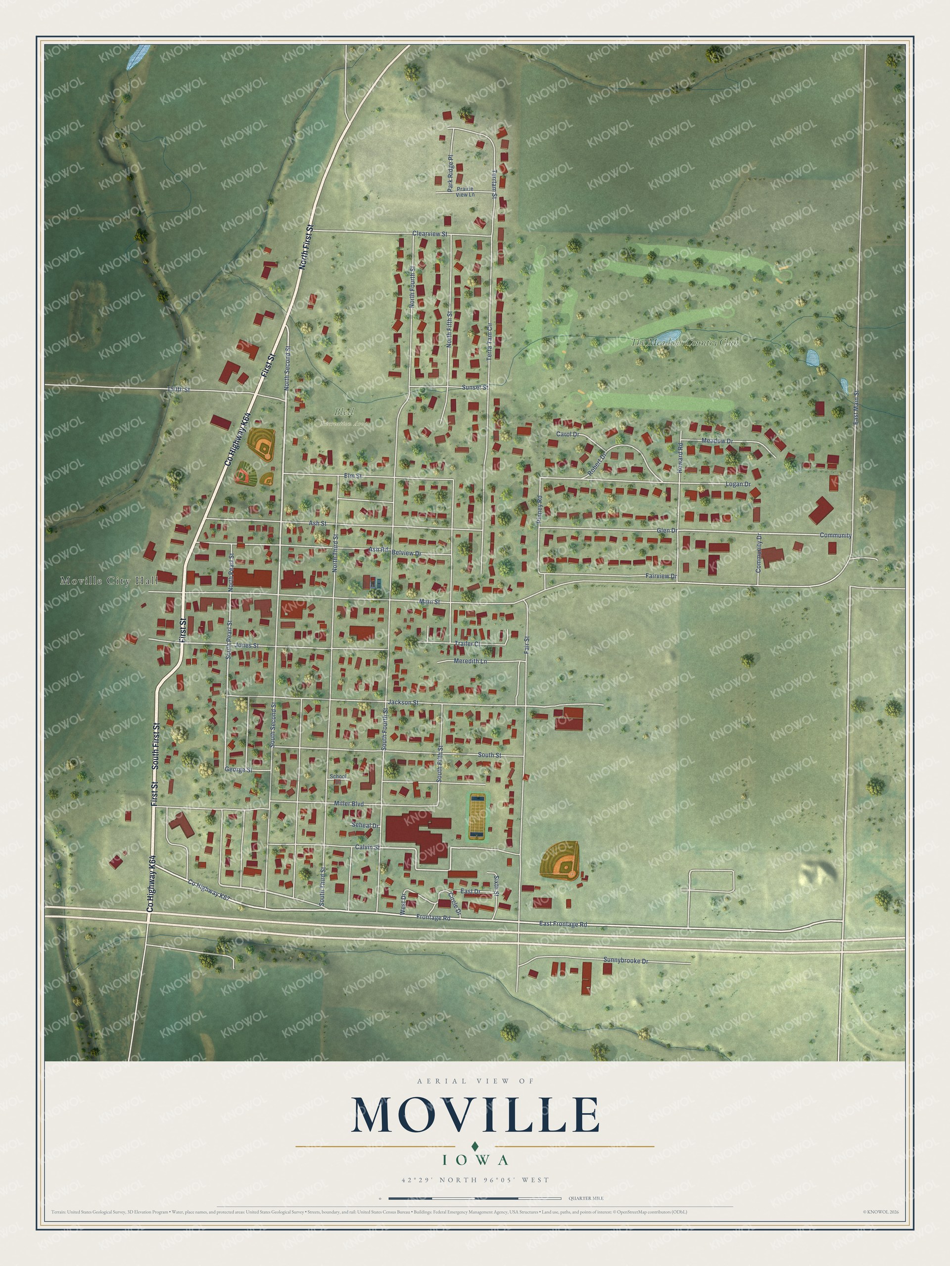 Watermarked full-map preview of Moville, Iowa