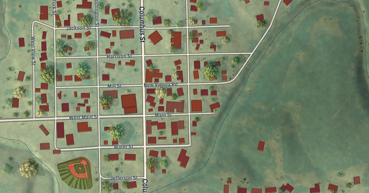 Map of New Vienna, Iowa in 2026