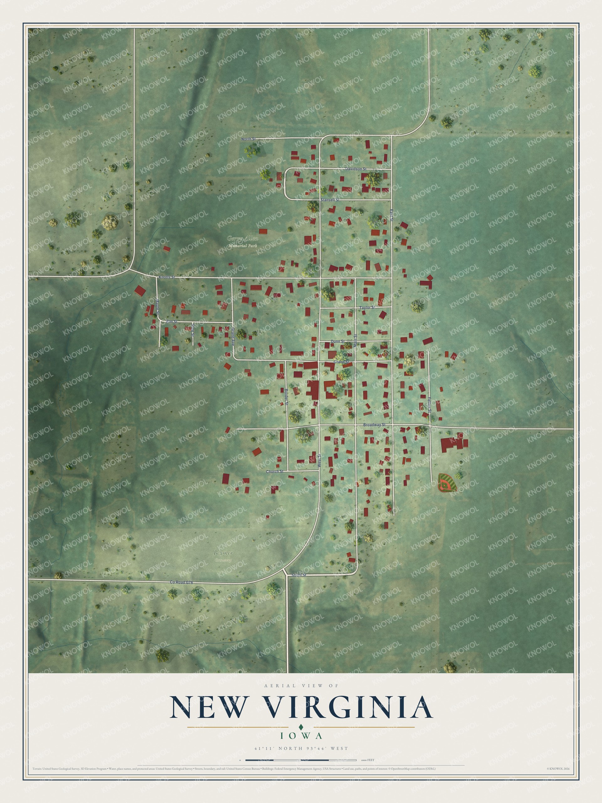 Watermarked full-map preview of New Virginia, Iowa