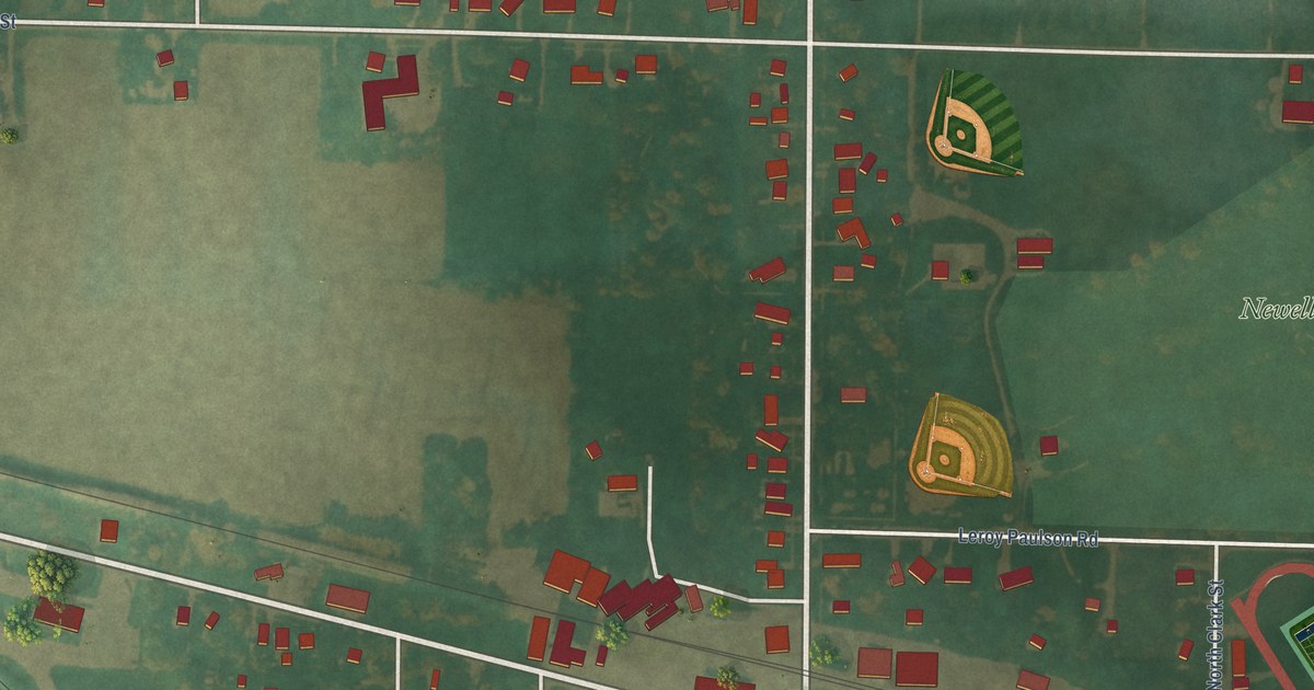 Map of Newell, Iowa in 2026