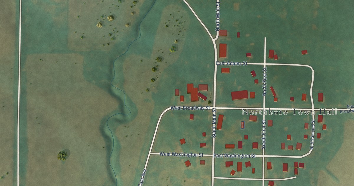 Map of Northboro, Iowa in 2026