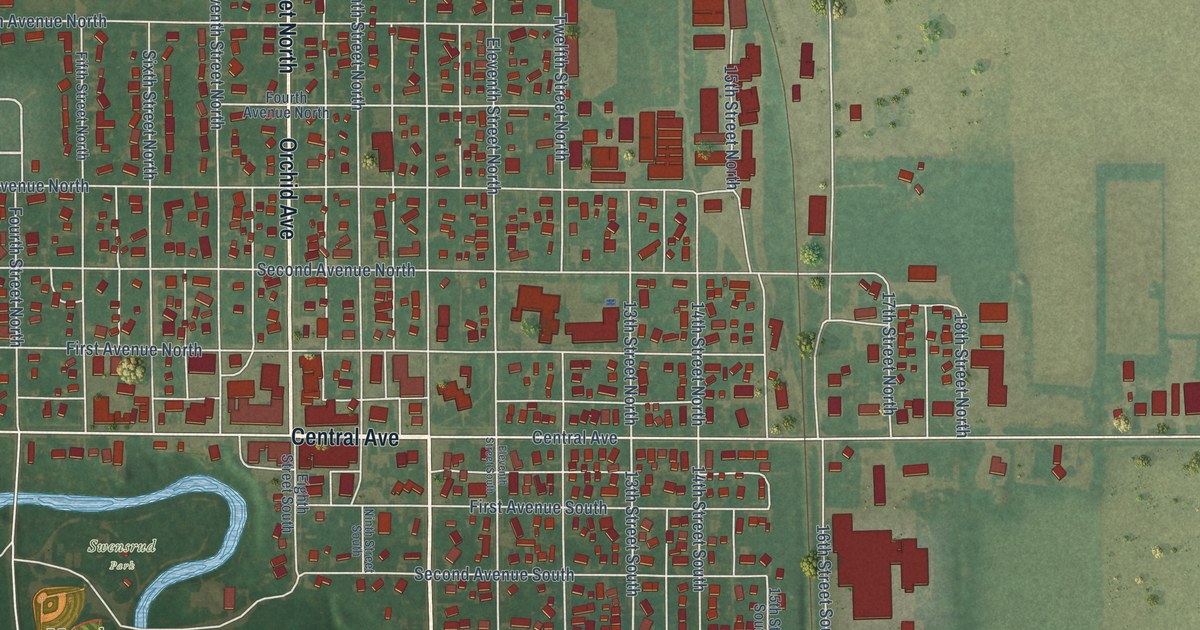Map of Northwood, Iowa in 2026