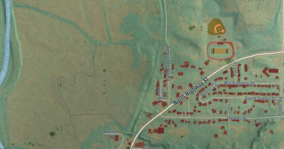 Map of Oakland, Iowa in 2026