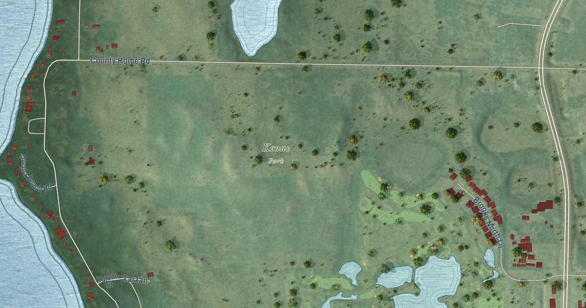 Map of Okoboji, Iowa in 2026