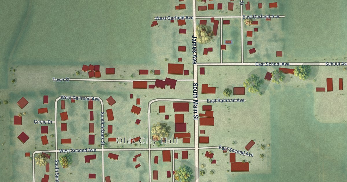 Map of Olds, Iowa in 2026