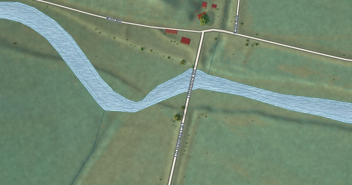 Map of Osterdock, Iowa in 2026