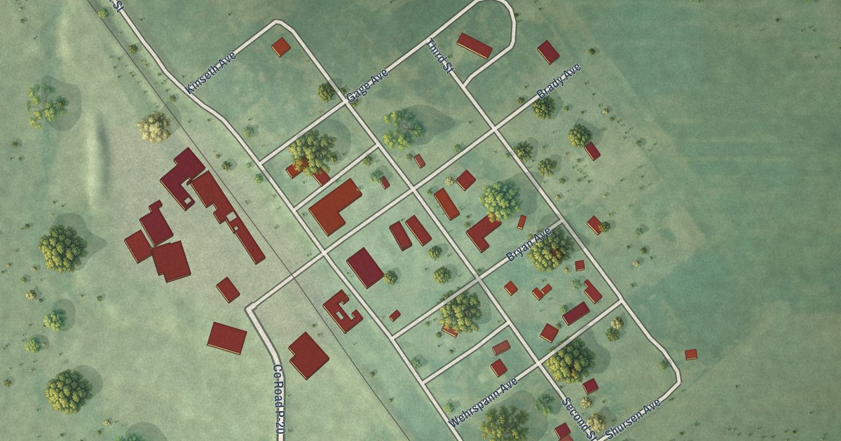 Map of Ottosen, Iowa in 2026