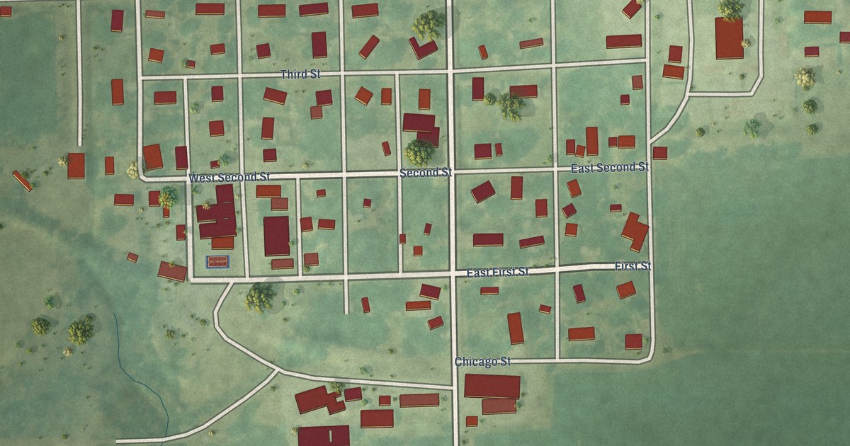 Map of Packwood, Iowa in 2026