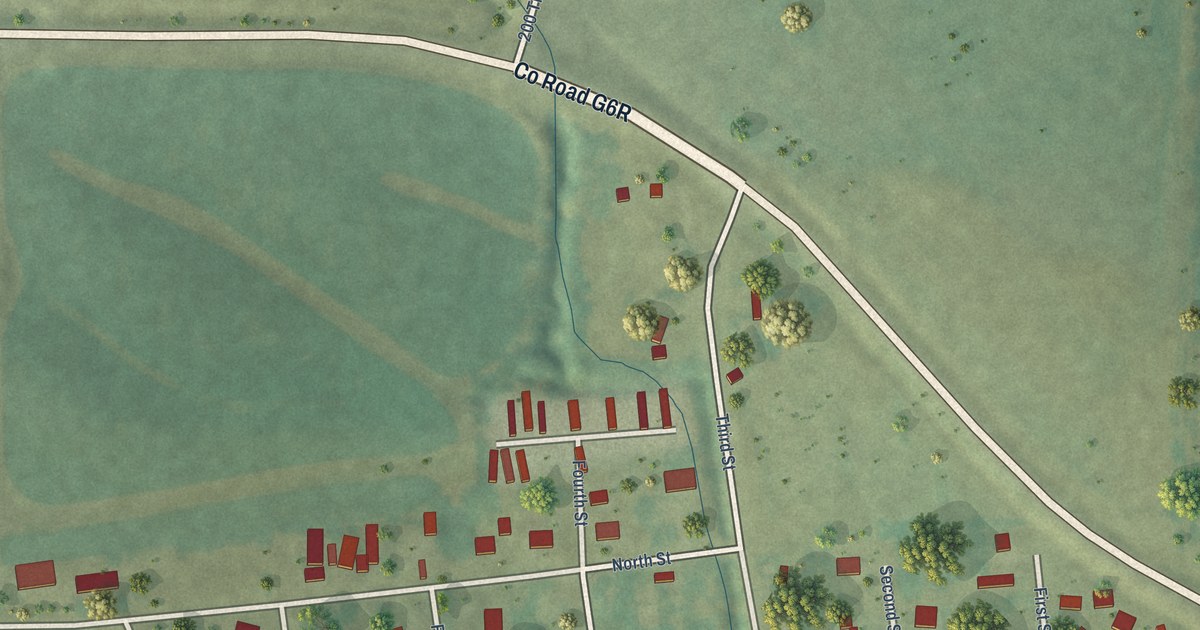 Map of Patterson, Iowa in 2026
