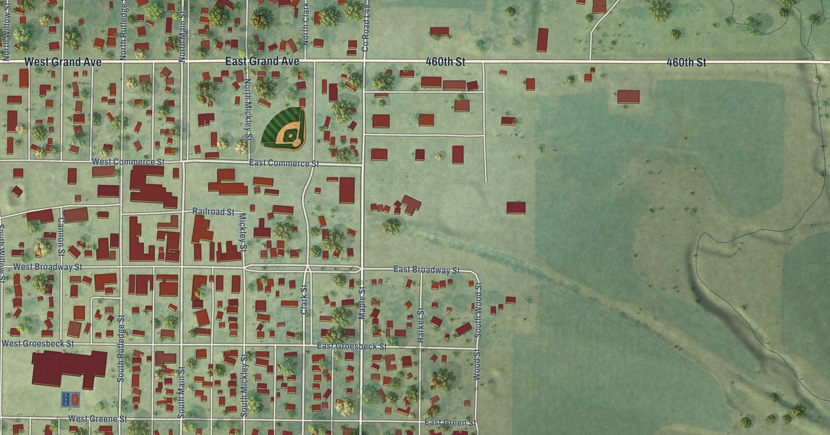 Map of Paullina, Iowa in 2026