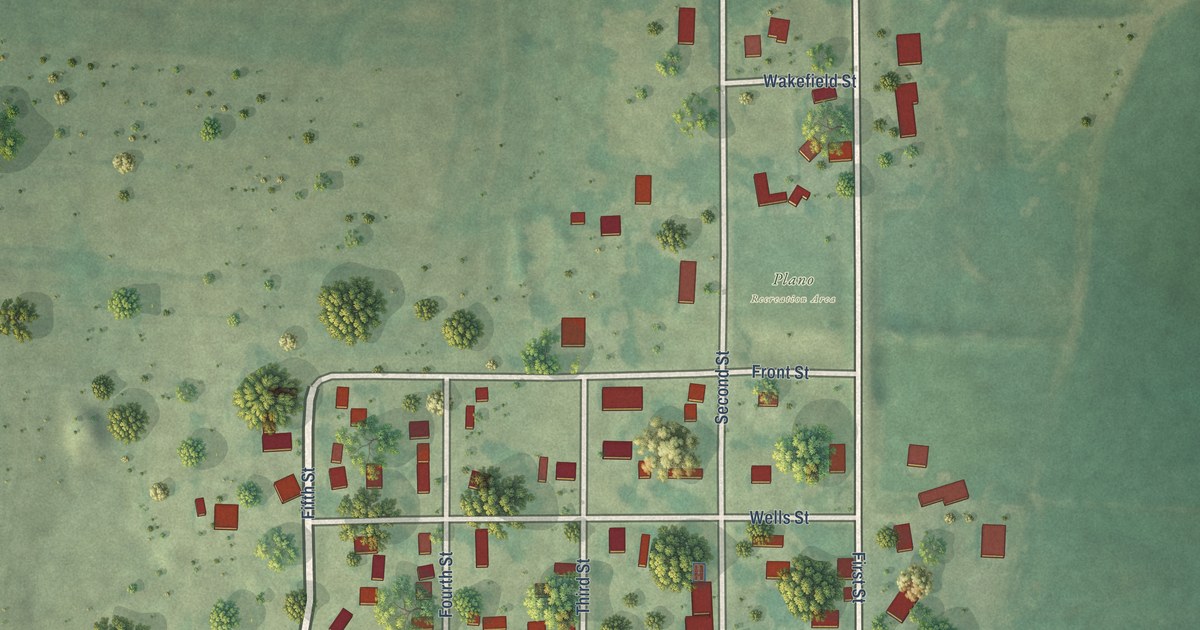 Map of Plano, Iowa in 2026