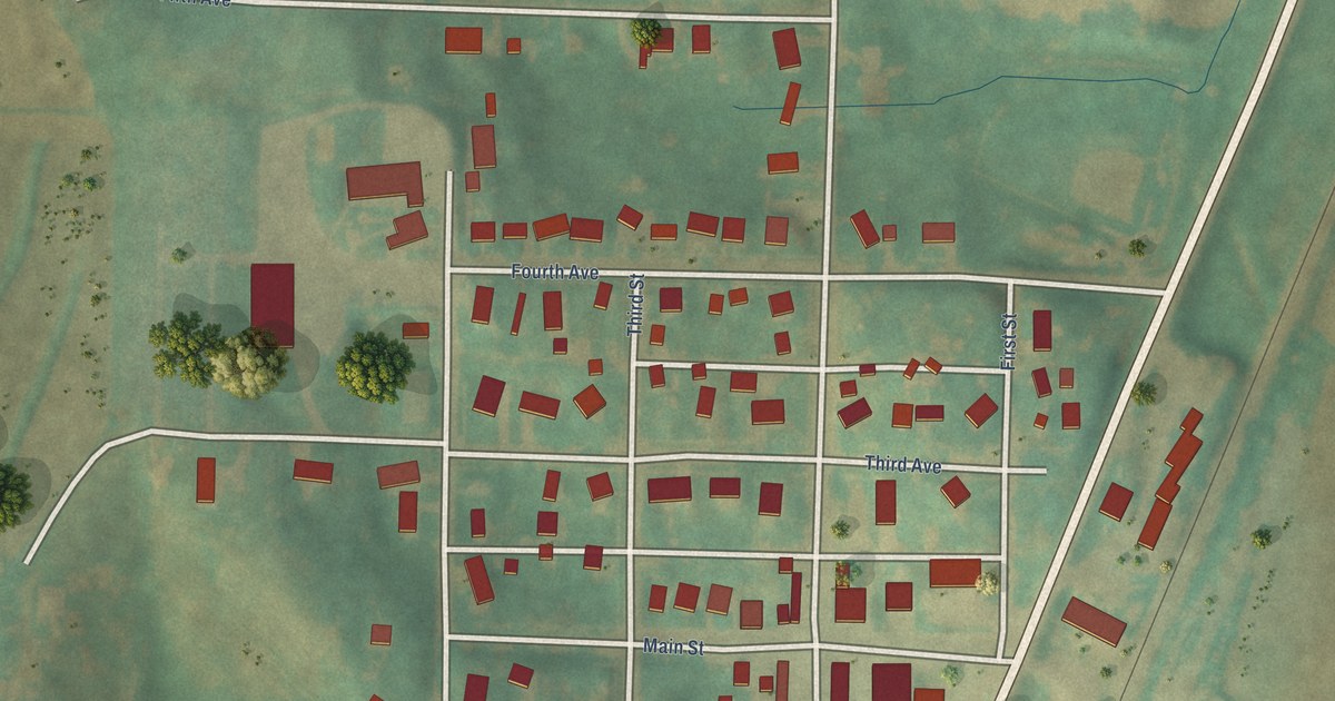 Map of Portsmouth, Iowa in 2026