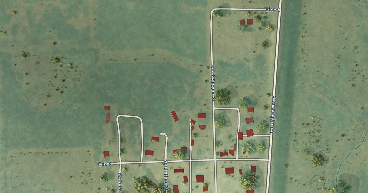 Map of Randalia, Iowa in 2026