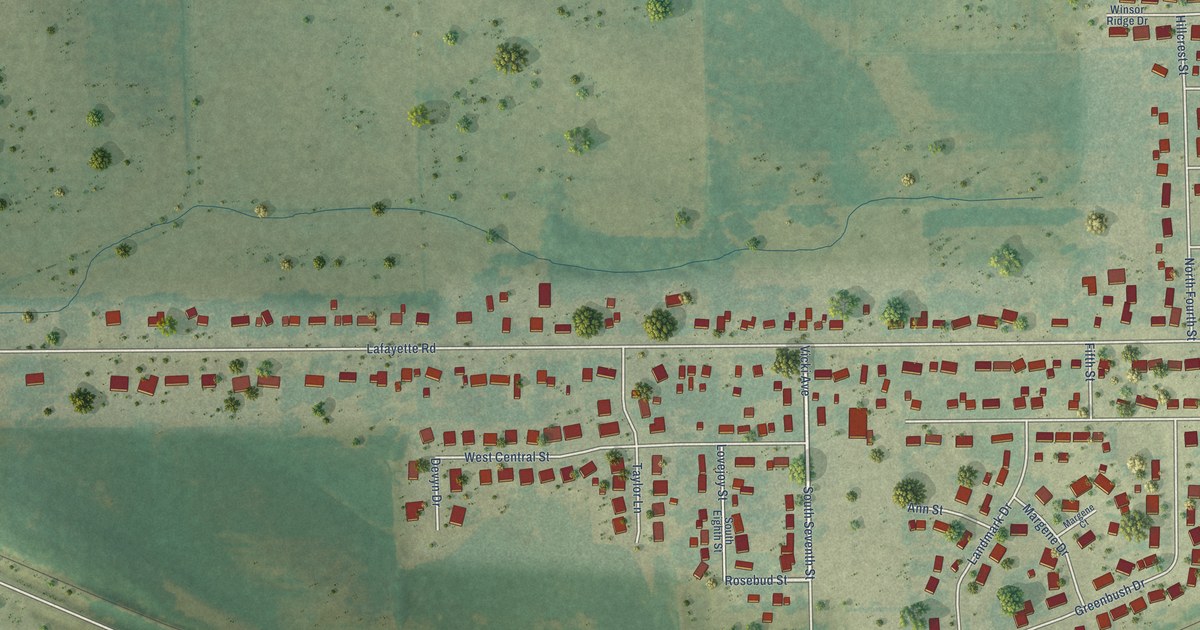 Map of Raymond, Iowa in 2026