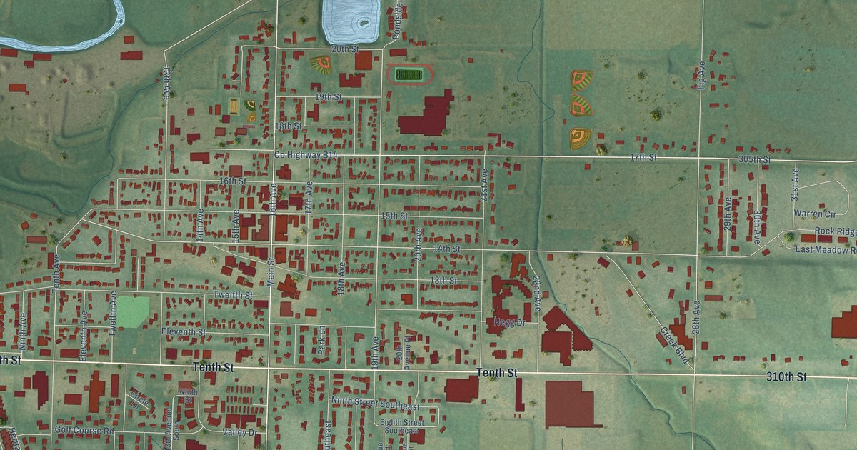 Map of Rock Valley, Iowa in 2026