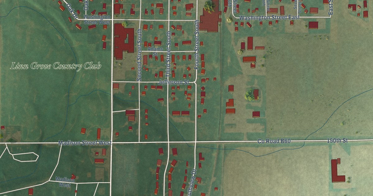Map of Rockwell, Iowa in 2026