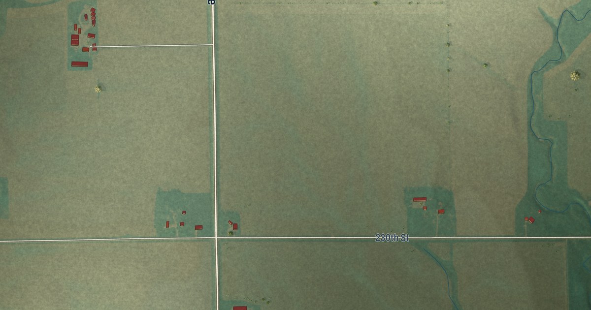 Map of Roseville, Iowa in 2026