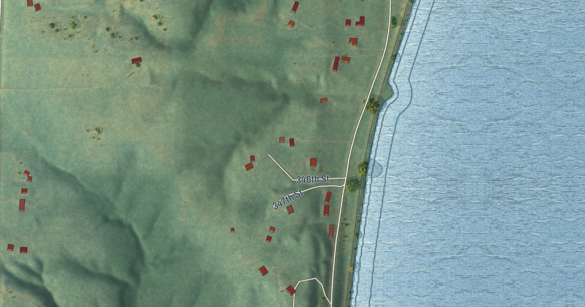 Map of Sandusky, Iowa in 2026