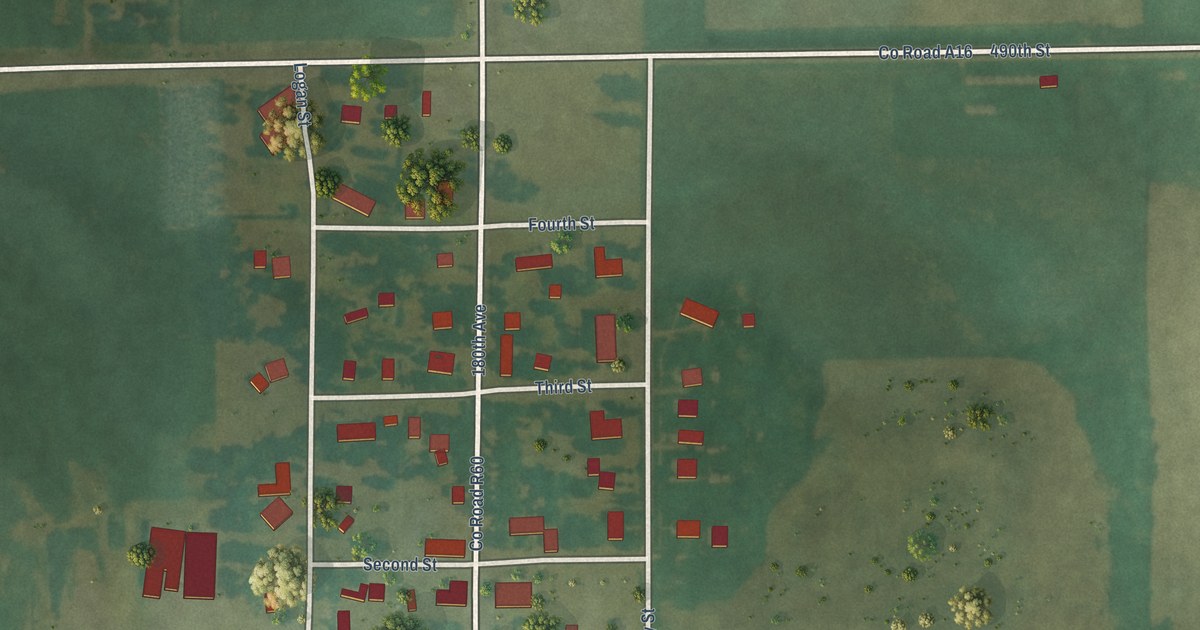 Map of Scarville, Iowa in 2026