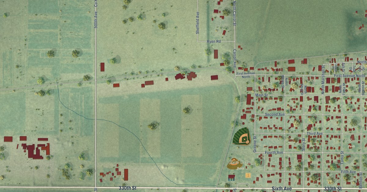 Map of Slater, Iowa in 2026