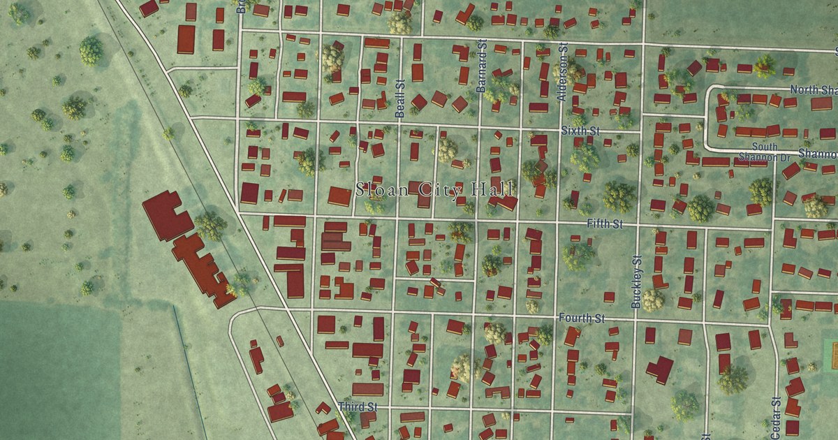 Map of Sloan, Iowa in 2026