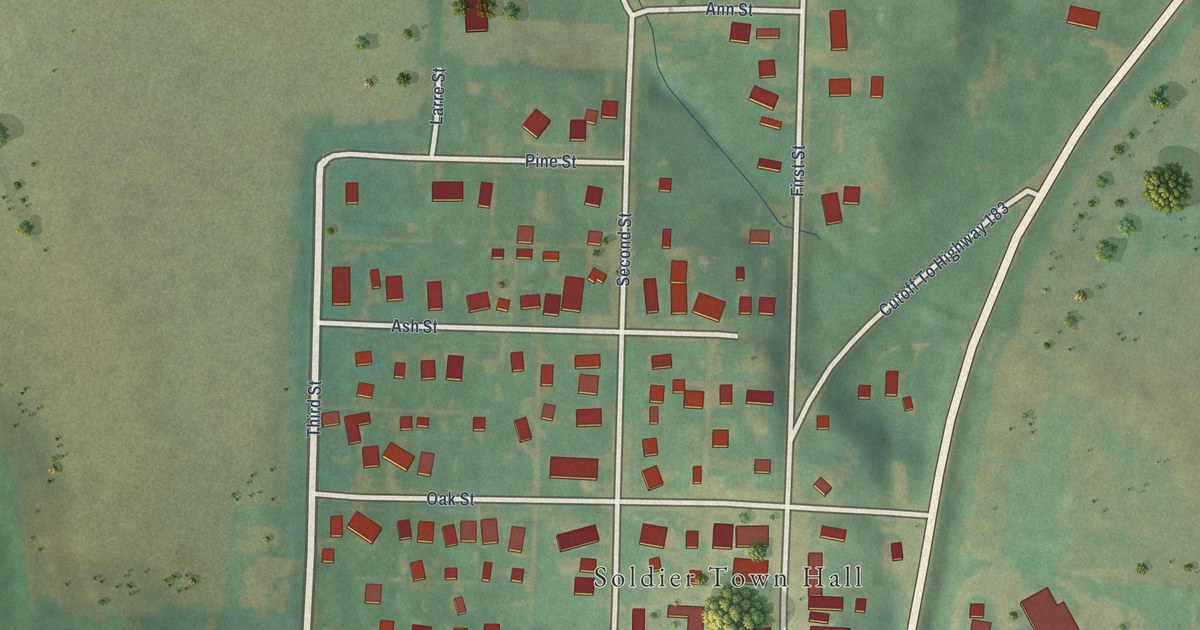 Map of Soldier, Iowa in 2026