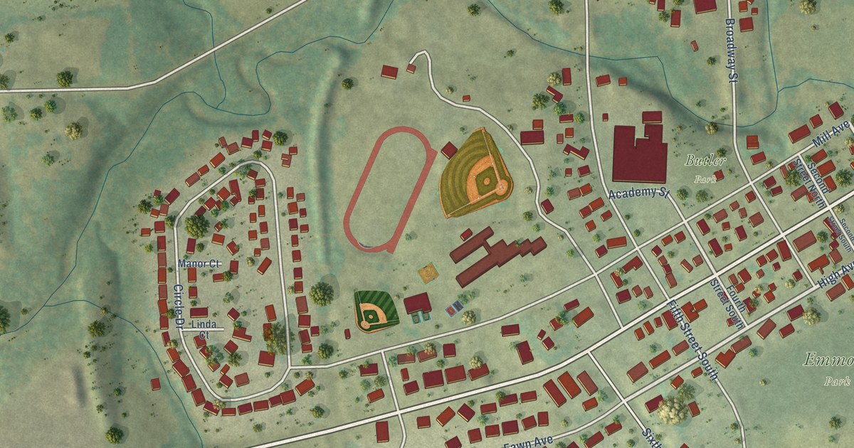Map of Springville, Iowa in 2026