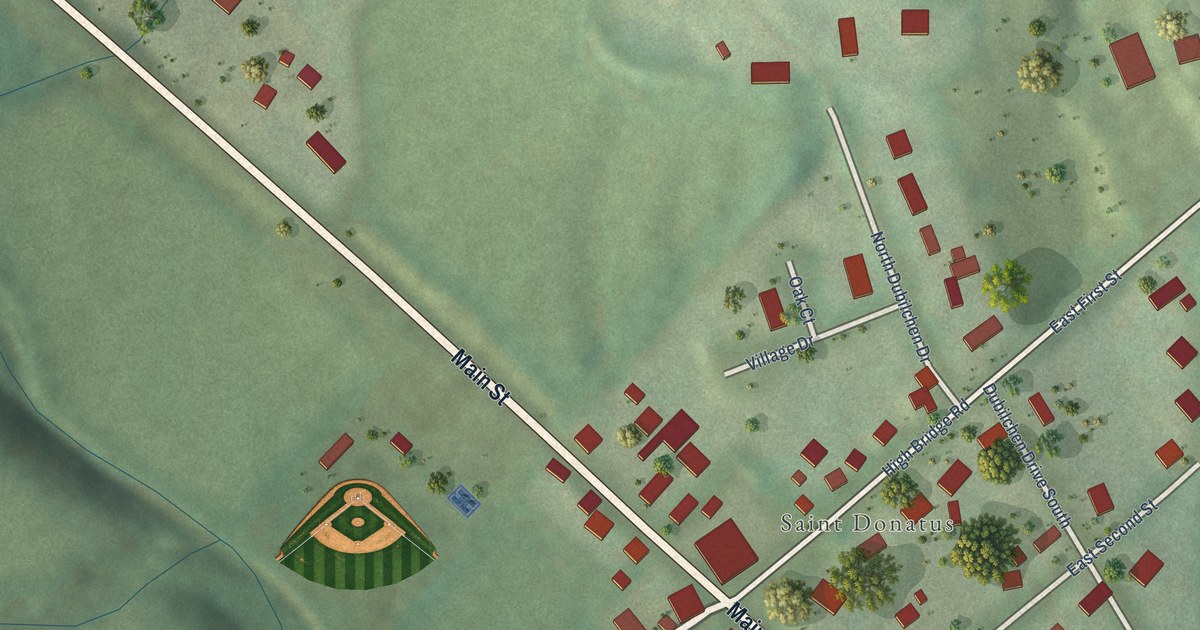 Map of St. Donatus, Iowa in 2026