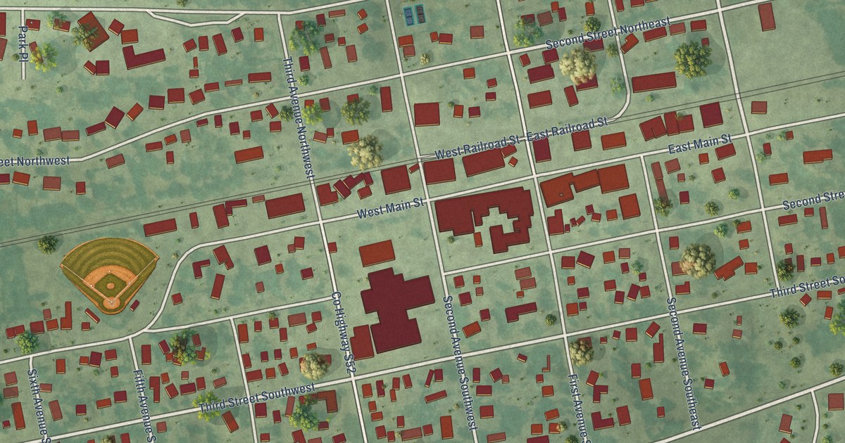 Map of State Center, Iowa in 2026