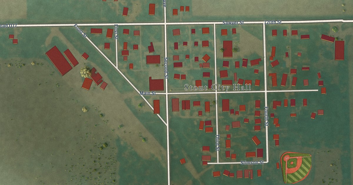 Map of Stout, Iowa in 2026