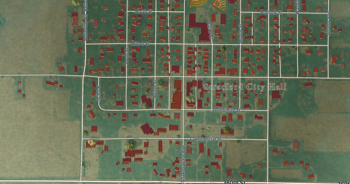 Map of Stratford, Iowa in 2026