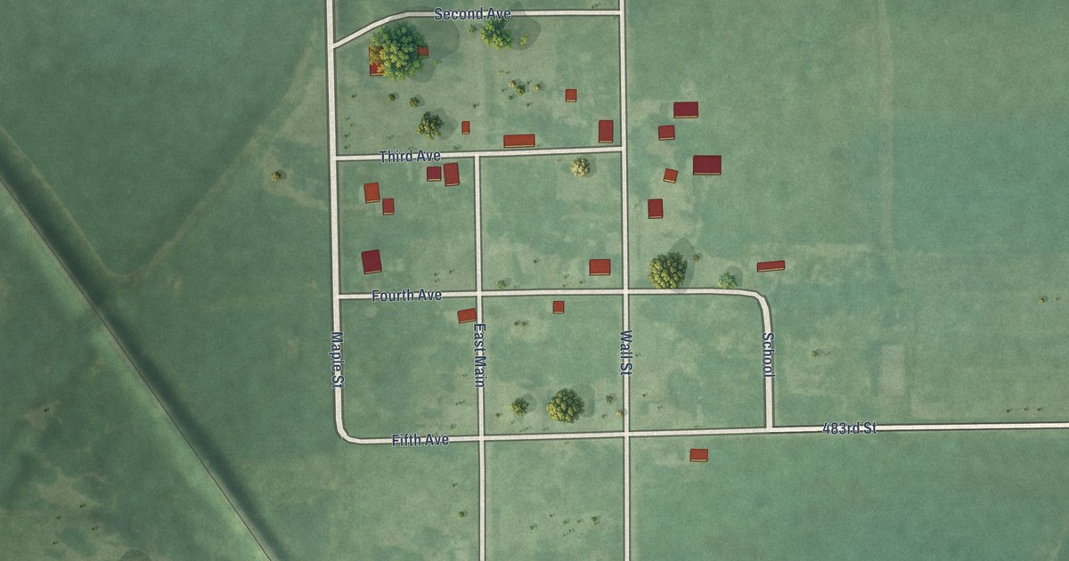 Map of Udell, Iowa in 2026