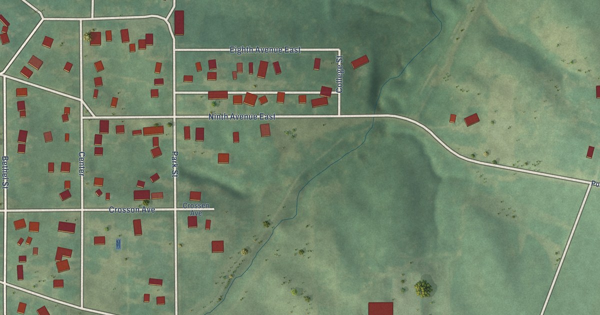 Map of University Park, Iowa in 2026