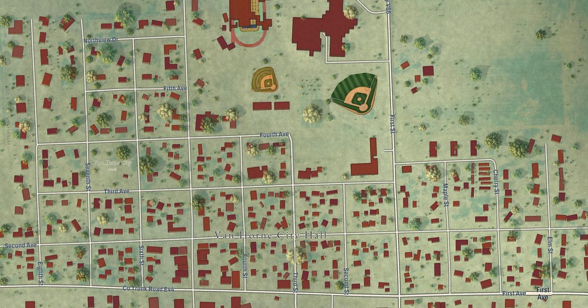 Map of Van Horne, Iowa in 2026