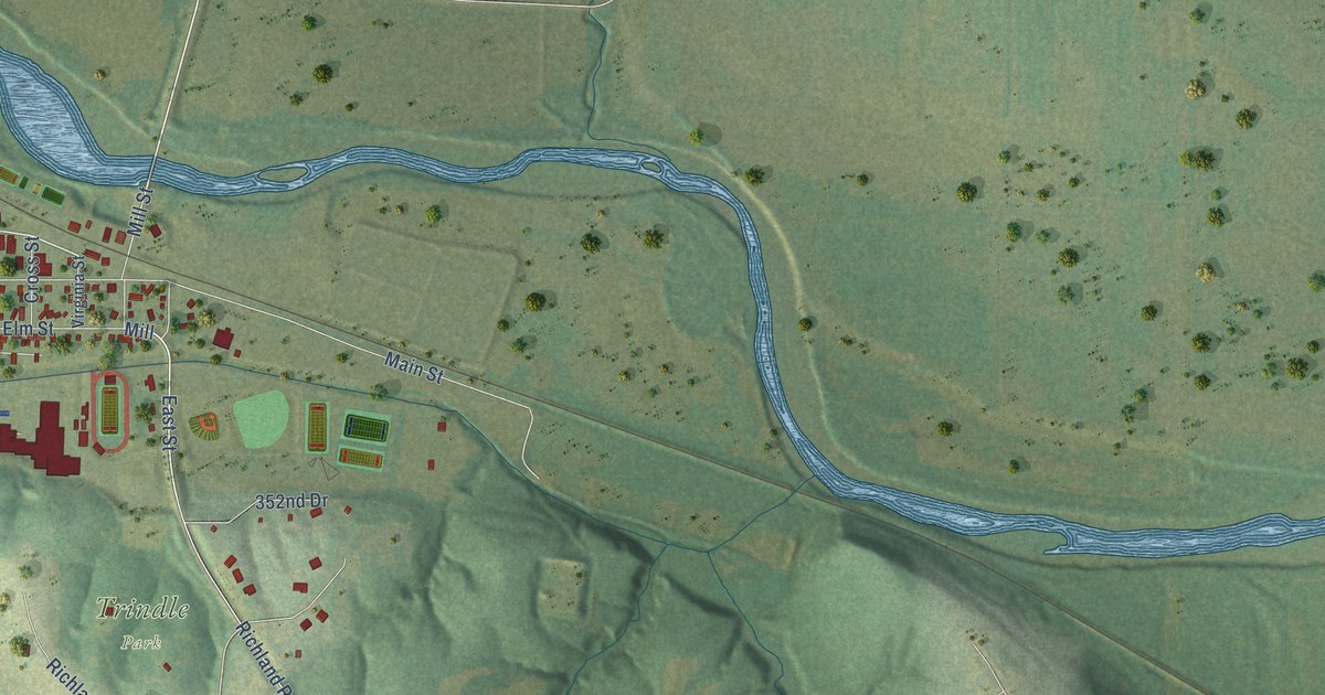 Map of Van Meter, Iowa in 2026