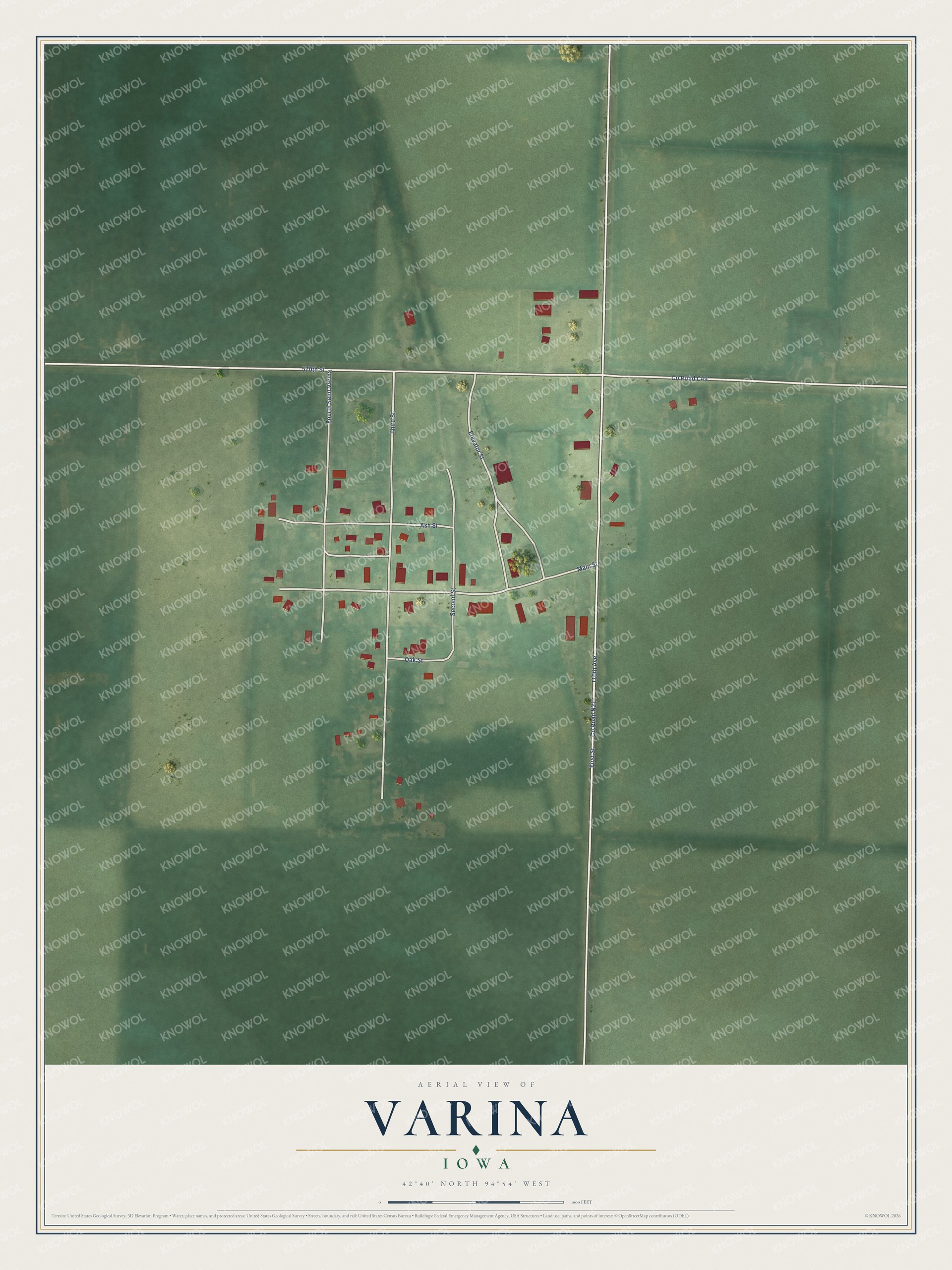 Watermarked full-map preview of Varina, Iowa