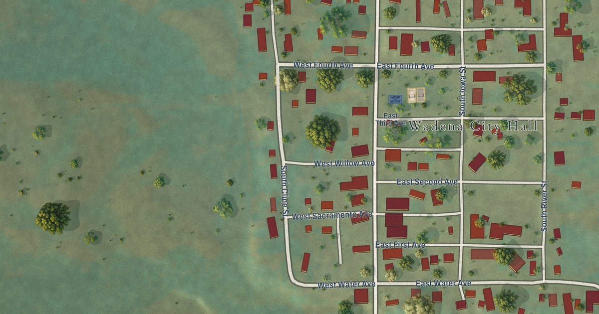 Map of Wadena, Iowa in 2026