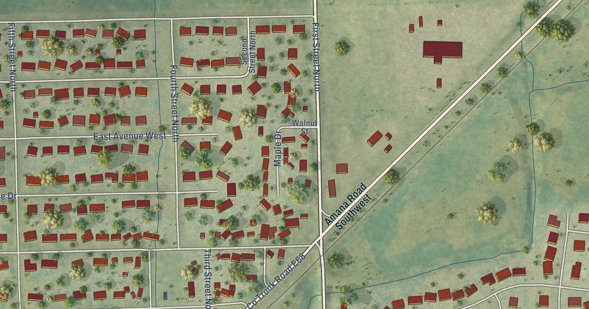 Map of Walford, Iowa in 2026