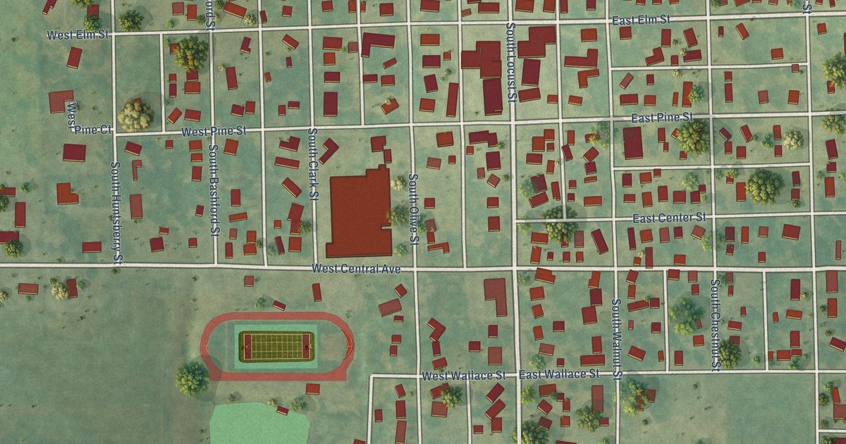 Map of Winfield, Iowa in 2026