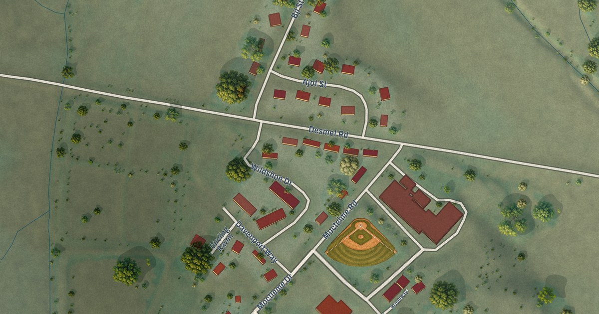 Map of De Smet, Idaho in 2026