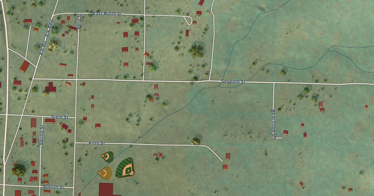 Map of Fernwood, Idaho in 2026