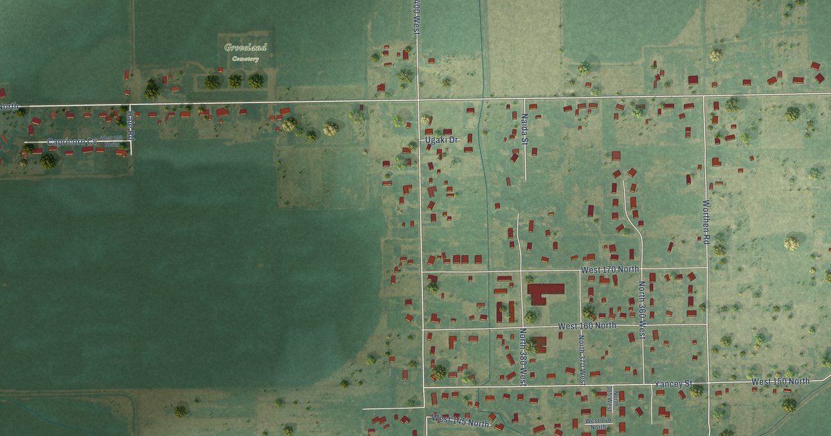 Map of Groveland, Idaho in 2026