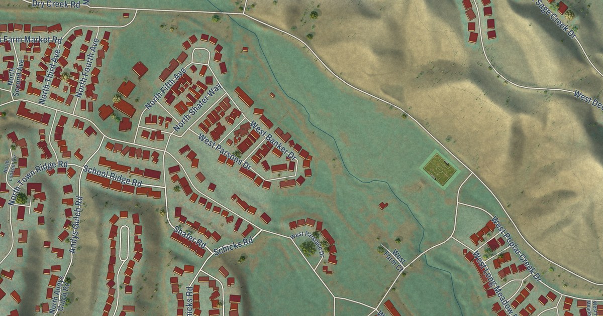 Map of Hidden Springs, Idaho in 2026