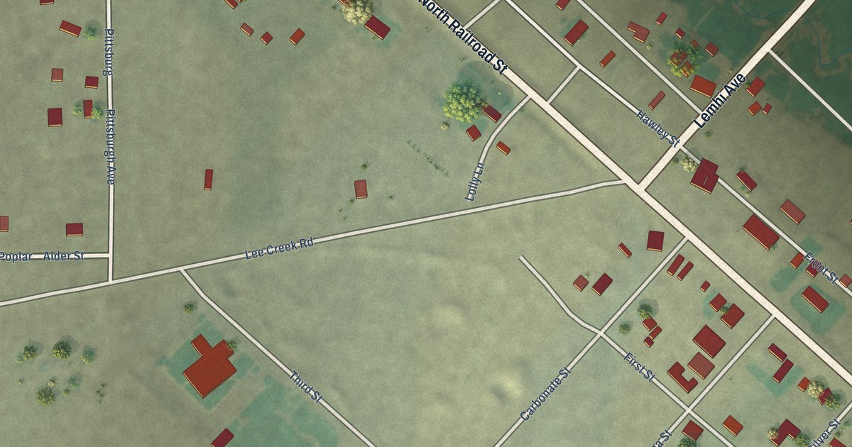 Map of Leadore, Idaho in 2026
