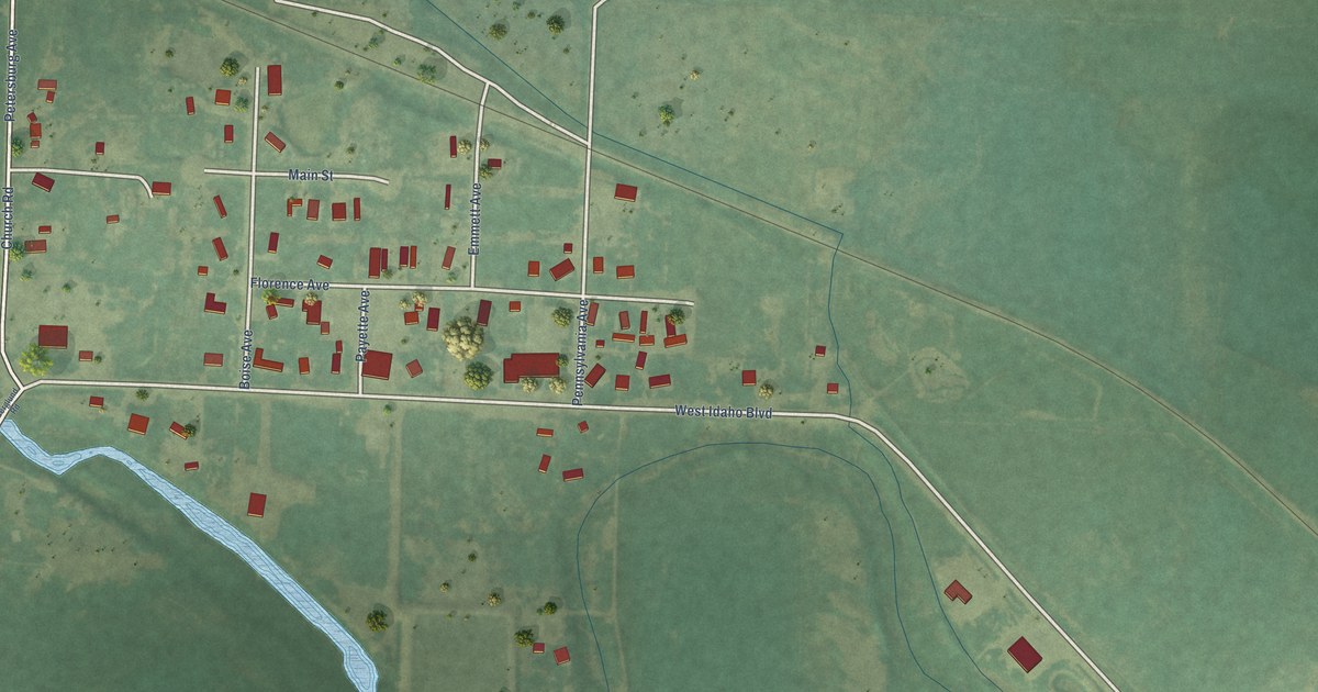 Map of Letha, Idaho in 2026