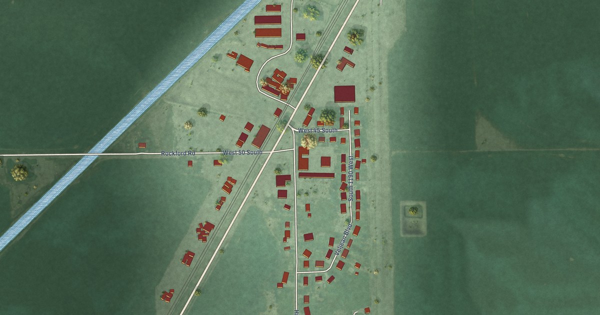 Map of Rockford, Idaho in 2026