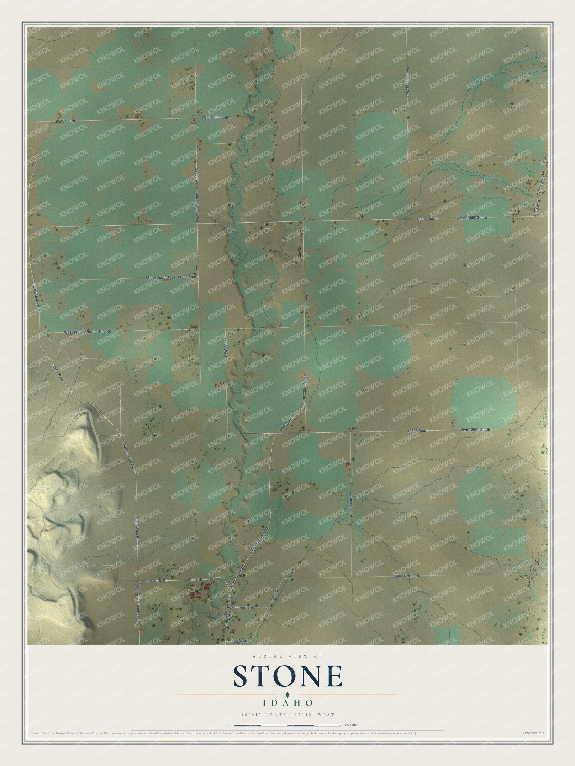 Watermarked full-map preview of Stone, Idaho
