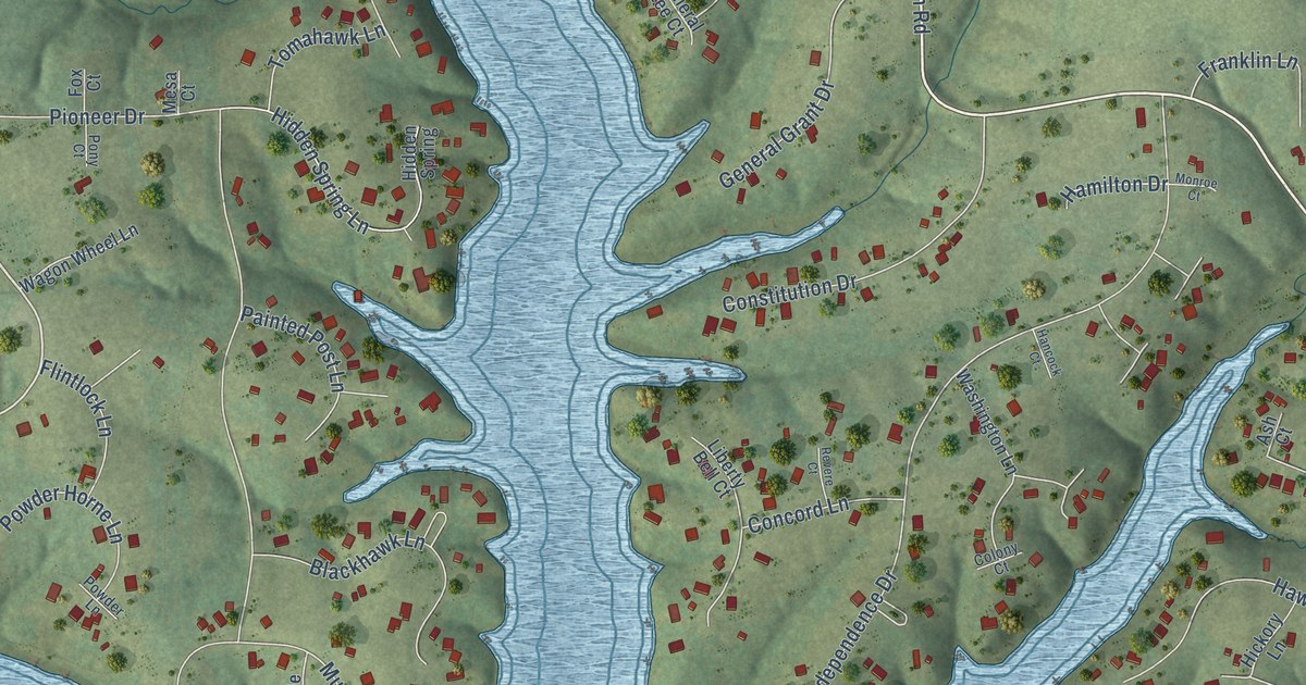 Map of Apple Canyon Lake, Illinois in 2026