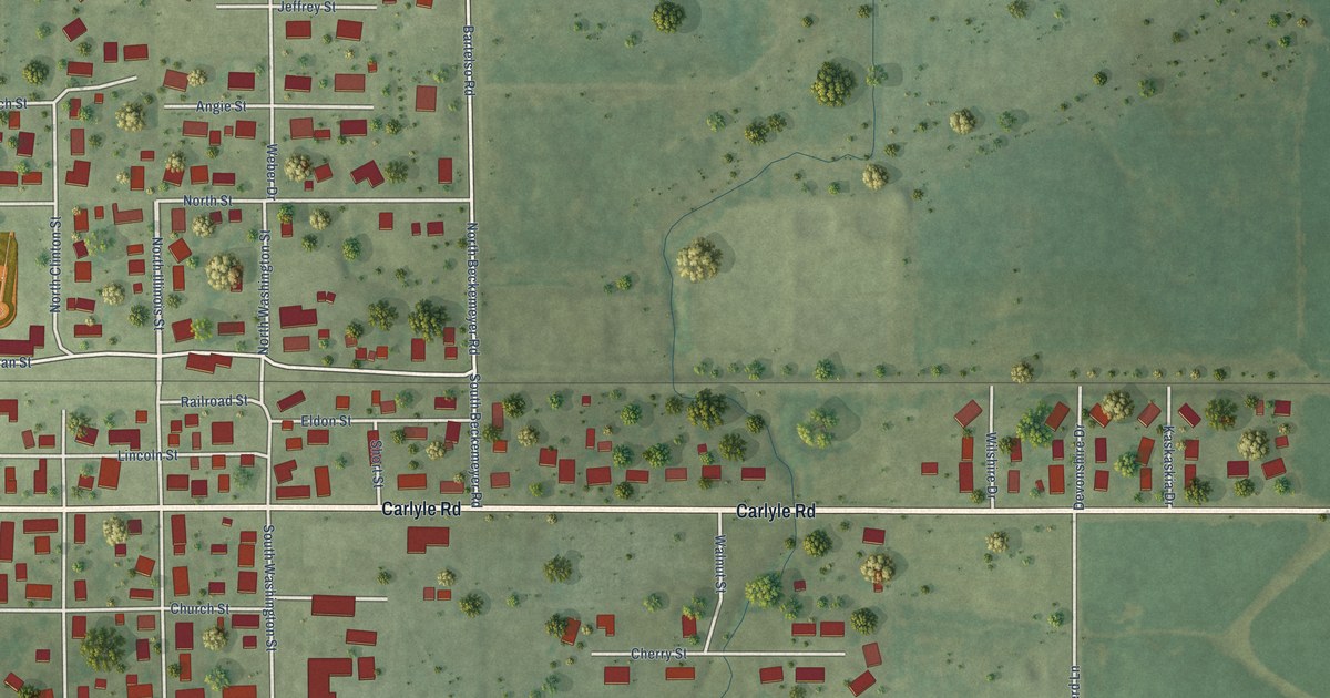 Map of Bartelso, Illinois in 2026