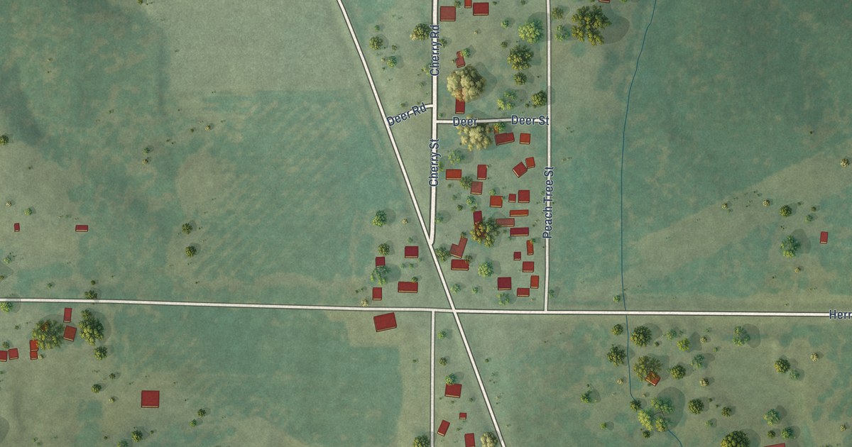 Map of Blairsville, Illinois in 2026
